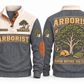 Arborist ARB02 sports sweatshirt grey, front and back with flat printed artwork
