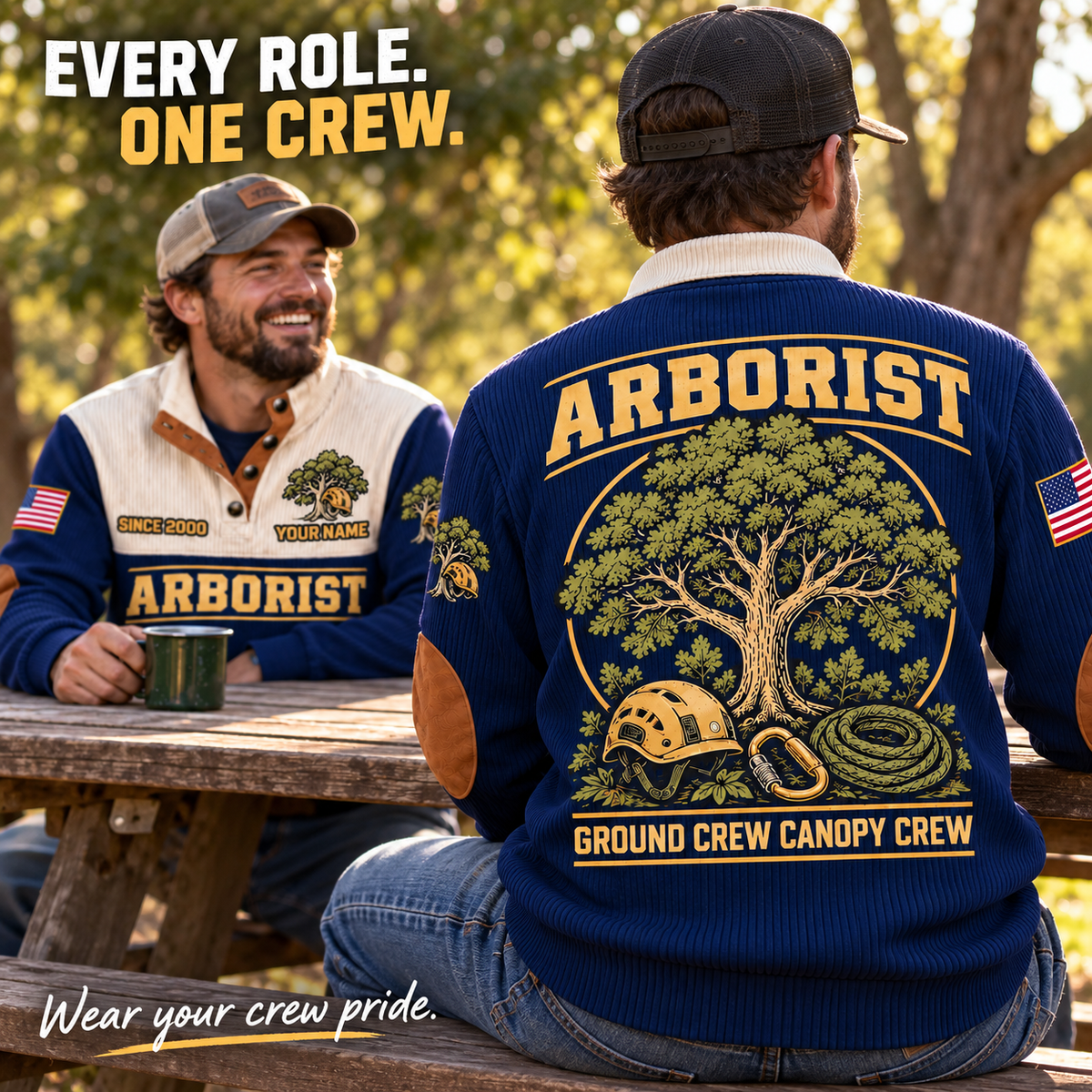ARB05 personalized Arborist sweatshirt square ad