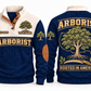 Arborist ARB06 sports sweatshirt navy, front and back with flat printed artwork