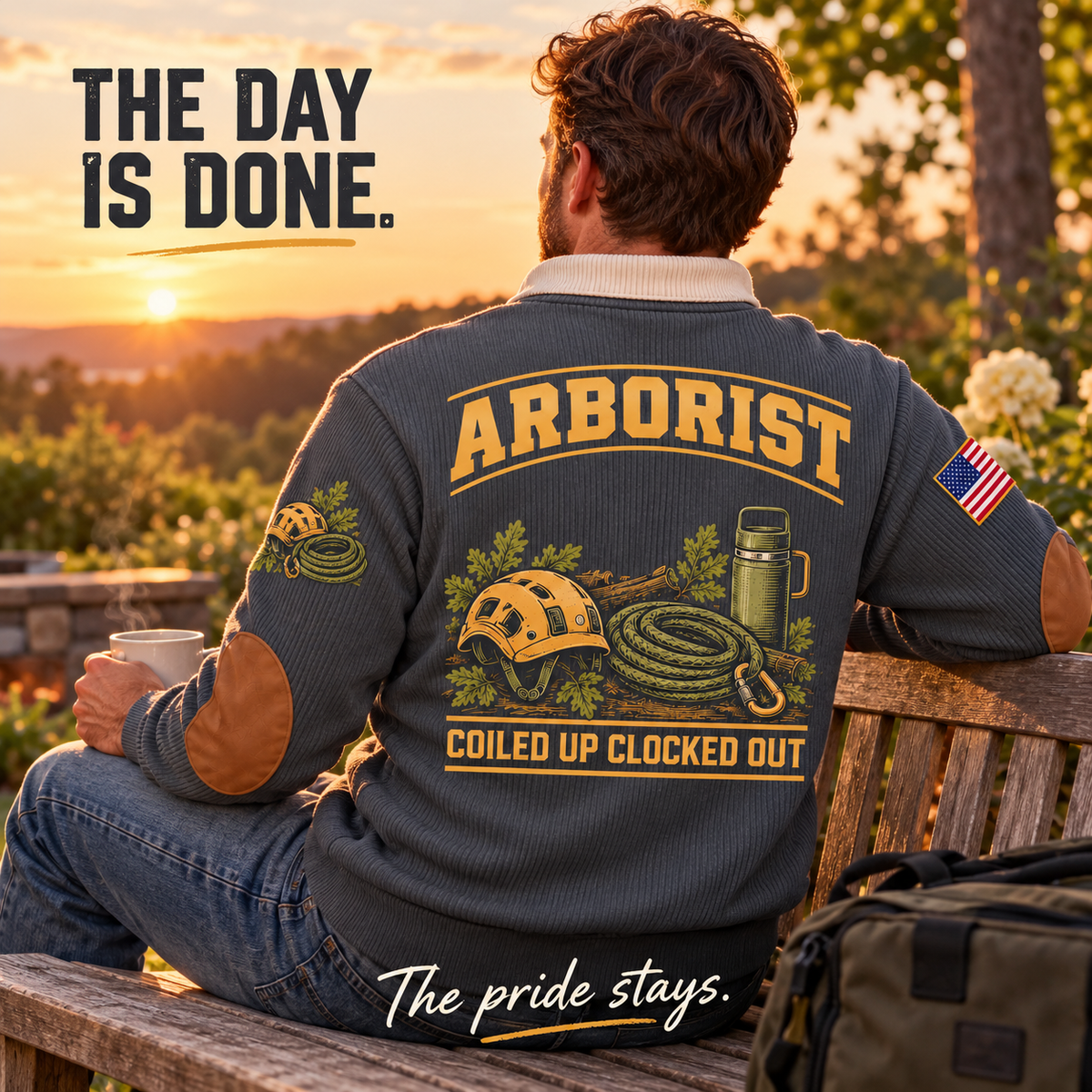 ARB08 personalized Arborist sweatshirt square ad