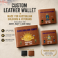 Personalized Australia Soldier/ Veteran With Rank, Year And Name Leather Wallet - 17441568