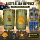 Verre personnalisé à motif camouflage pour vétéran/soldat australien avec rang et nom, imprimé sur toute la surface 0302240003