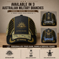Personalized Rank, Year And Name Australia Soldier/Veterans Camo Baseball Cap - 1824269415