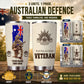 Personalized Australia Veteran/ Soldier With Rank, Year And Name Tumbler - 17179776