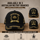 Personalized Rank, Year And Name Australia Soldier/Veterans Baseball Cap - 17282592