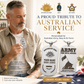 Personalized Australia Soldier/Veteran with Rank, Name & Year Dog Tag Necklace - 17657568
