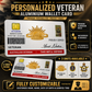 Personalized Australia Soldier/ Veteran With Rank, Name And Year Aluminum Wallet Card - 17671392
