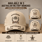 Baseballkappe für australische Soldaten/Veteranen mit personalisiertem Rang, Jahr und Namen – 1721260803