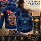 Personalisierter australischer Soldat/Veteran Vintage-Kapuzenpullover mit Rundumdruck - 27062401QA