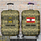Personalized Austria Soldier/ Veteran With Name, Year And Rank Luggage Cover All Over Printed - 17294688