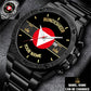 Personalized Austria Soldier/ Veteran With Name And Rank Gentleman Stainless Steel Watch - 17388000