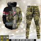 Personalized Austria Soldier/Veteran Camo with Rank And Name Combo Zip Hoodie + Jogger - 17616960