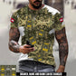 Personalized Austria Soldier/Veteran Camo with Name and Rank T-Shirt All Over Printed - 17665344