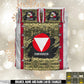 Personalized Austria Soldier/ Veteran Camo With Name And Rank Bedding Set - 17658432