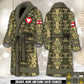 Personalized Rank And Name Austria Soldier/Veterans Bathrobe - 1764720001