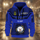 Navy Badge - Personalized US Soldier/ Veteran 3D Half-zip Hoodie -17508096