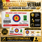 Personalized Belgium Soldier/ Veteran With Rank, Name And Year Aluminum Wallet Card - 17671392