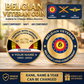 Personalized Belgium Veteran/ Soldier With Rank, Name And Year Challenge Coin - 17731008