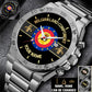 Personalized Belgium Soldier/ Veteran With Name And Rank Gentleman Stainless Steel Watch - 17388000