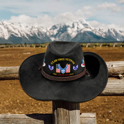 Air Force Command - Personalized US Soldier/ Veteran With Rank, Name and Year Cowboy Hat - 17756064