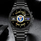 Air Force Badge - Personalized US Soldier/ Veteran With Name And Rank Gentleman Stainless Steel Watch - 17388000