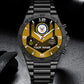 Navy Rating - Personalized US Soldier/ Veteran With Name And Rank Gentleman Stainless Steel Watch - 17491680
