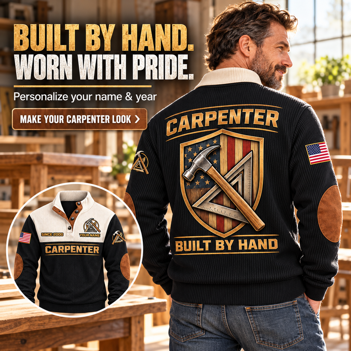 CRP01 personalized sports sweatshirt square advertisement