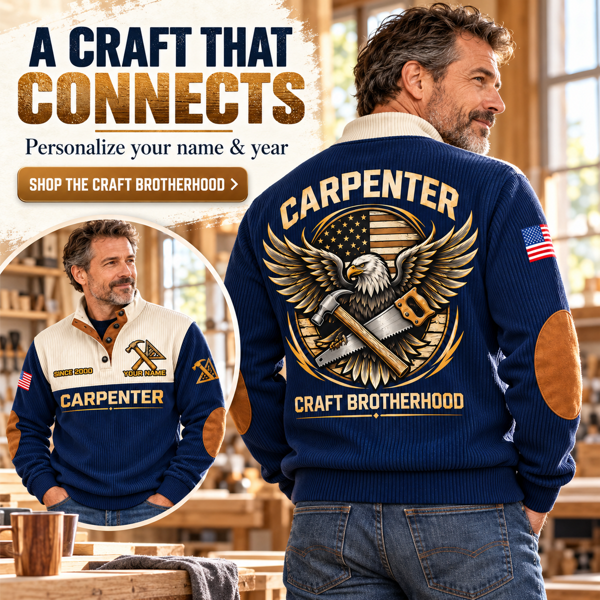 CRP05 personalized sports sweatshirt square advertisement