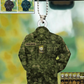 Personalized Canada Veteran/Soldier Christmas with Name and Rank Ornament Printed - 17318880