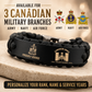 Personalized Canada Soldier/ Veteran Engraved Military Paracord Bracelet With Rank, Name and Year - 17753472