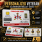 Personalized Canada Soldier/ Veteran With Rank, Name And Year Aluminum Wallet Card - 17671392