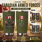 Personalized Canada Veteran/ Soldier With Rank And Name Camo Tumbler - 17727552