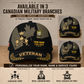 Personalized Name Year & Rank Canada Soldier/Veterans Baseball Cap - 1759968004