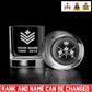 Personalized Canada Soldier/ Veteran With Rank And Name Whiskey Glass - 17696448