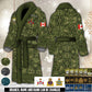 Personalized Rank And Name Canada Soldier/Veterans Bathrobe - 1764720001