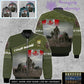 Personalized Canada Soldier/Veteran Camo with Name, Rank Bomber All Over Printed - 17265312