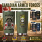 Personalized Canadian Veteran/ Soldier Camo Tumbler All Over Printed - 2212220005