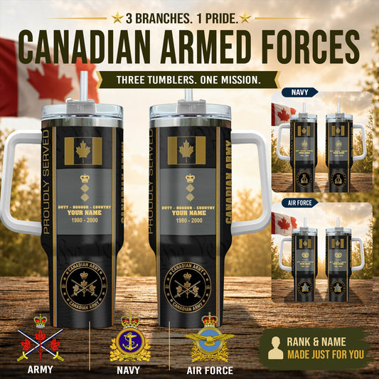 Personalized Canada Veteran/ Soldier With Rank, Year And Name Camo Tumbler - 17434656
