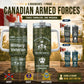Personalized Canada Veteran/ Soldier With Rank, Year And Name Camo Tumbler - 17745696