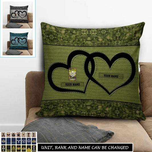 Personalized Canada Soldier/ Veteran With Name And Rank Pillow 3D Printed - 17323200