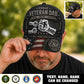U.S. Air Force - Custom Best Dad Ever Cap, Personalized Name & Rank Cap - 1778544002