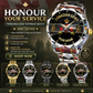 Personalized Canada Soldier/ Veteran With Rank and Name Gentleman Crystal Metal Watch - 17388000