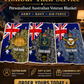 Personalized Australia Soldier/ Veteran With Rank And  Name Fleece Blanket 3D Printed - 17607456