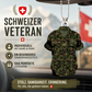Personalized Swiss Veteran/Soldier Christmas with Name and Rank Ornament Printed - 17317152