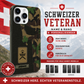 Personalisierte Schweizer Soldaten/Veteranen Handyhülle bedruckt