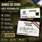 Personalized France Soldier/ Veteran With Rank, Name And Year Aluminum Wallet Card - 17479584
