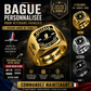 Personalized France Soldier/Veteran with Name, Year and Rank Engraved Men’s Ring - 17647200