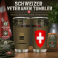 Personalized Swiss Veteran/Soldier With Rank And Name Camo Tumbler All Over Printed - 16817760