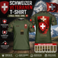 Personalisiertes Schweizer Soldat/Veteranen-Tarn-T-Shirt mit Namen und Rang, 3D-Druck – 2901240003