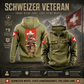 Personalisierter Schweizer Soldat/Veteran Vintage Hoodie All Over Printed - 27062401QA